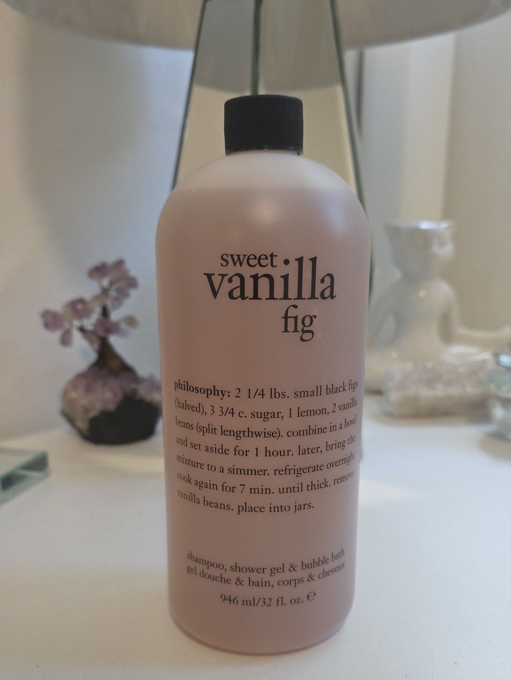 Philosophy Sweet Vanilla Fig  Shower Gel 32 oz JUMBO SZ